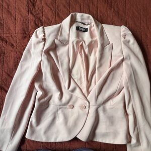 DKNY Pink Blazer Tailored Suit Jacket and pants